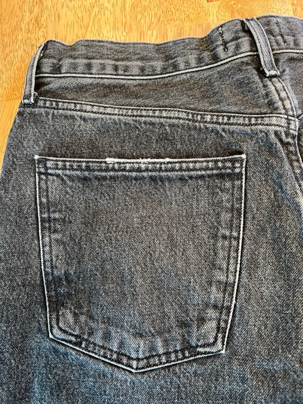 AGOLDE Fran 100% Cotton Washed Black Jeans size 28 - Picture 9 of 15